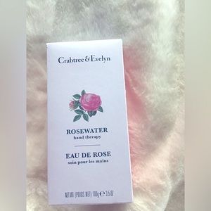 🌲 Crabtree & Evelyn Rosewater Hand Cream 3.5 oz New In Box
